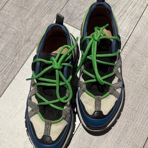 Chloe Athletic Shoes in Blue and Green
